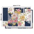 thumbnail image 5 of Pioneer Flower Floral Print Pattern Summer Placemats Table Placemats Set Of 6-Linen Kitchen Washable Placemats Table Mats 12x18 Inch Non-Slip Heat Resistant, 5 of 5