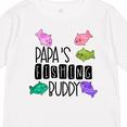 thumbnail image 4 of Inktastic Papa's Fishing Buddy with Colorful Fish Boys or Girls Long Sleeve Toddler T-Shirt, 4 of 5
