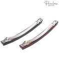 thumbnail image 4 of Parcelona French Sleek Groove Shell and Black Large Celluloid Hair Clips(2 Pcs), 4 of 7