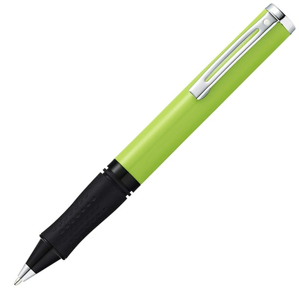 Sheaffer Pop Glossy Lime Green Ballpoint Pen with Chrome