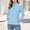 Sky Blue women fleece zip up jacket a1, variant on Bzdzmqm Womens Full Zip Fleece Jacket Slim Fit Stand Collar Long Sleeve Zipper Pockets Cozy Fall Winter Daily Work Wear, White XL