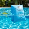 thumbnail image 6 of Inflatable Arm Floaties 2 Pcs, Double Air Chamber Swimming Arm Bands, Roll Up Water Sleeves for Safe Pool and Beach Training, Lightweight Swim Accessories, 6 of 6