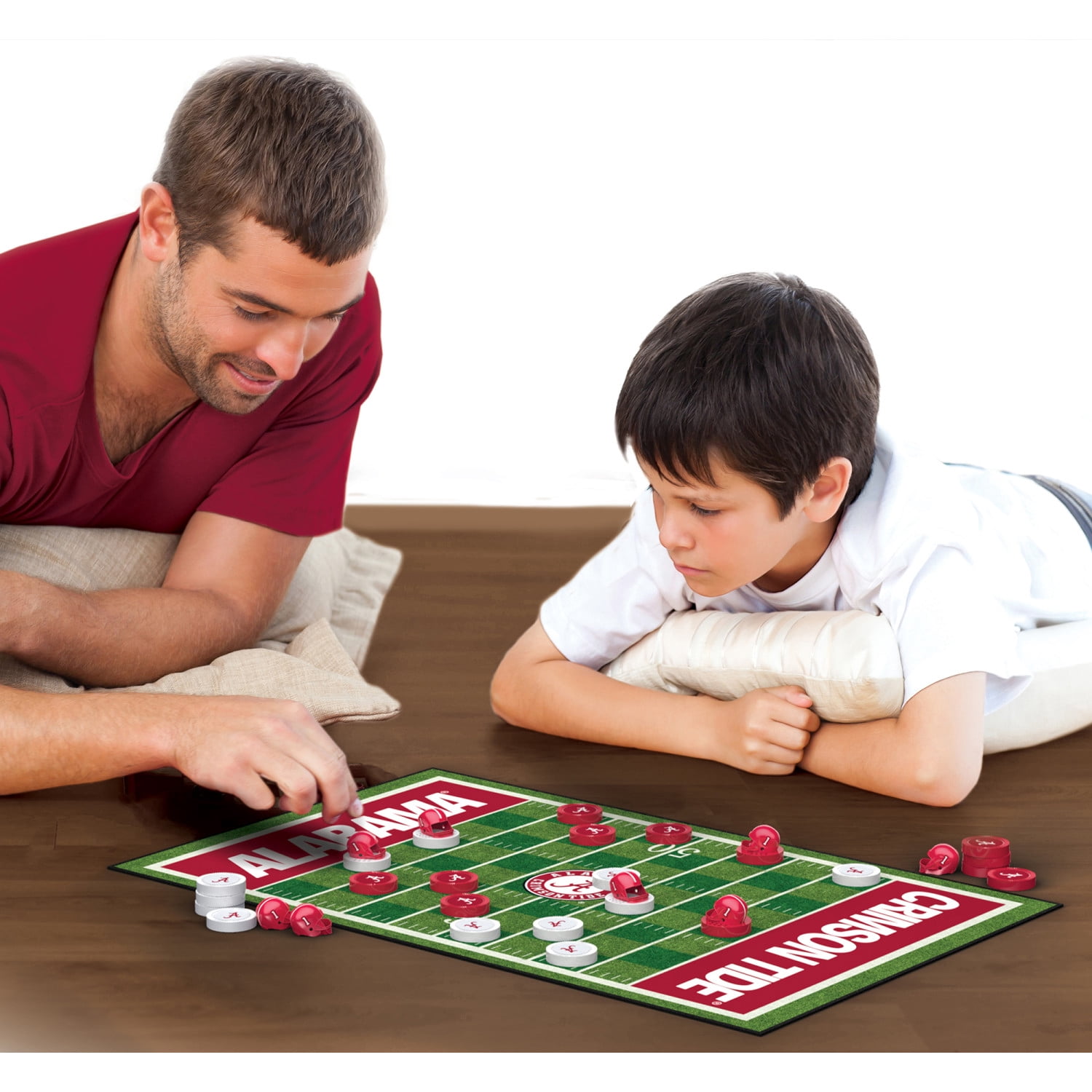 MasterPieces Officially licensed NCAA Alabama Crimson Tide Checkers Board Game for Families and Kids ages 6 and Up