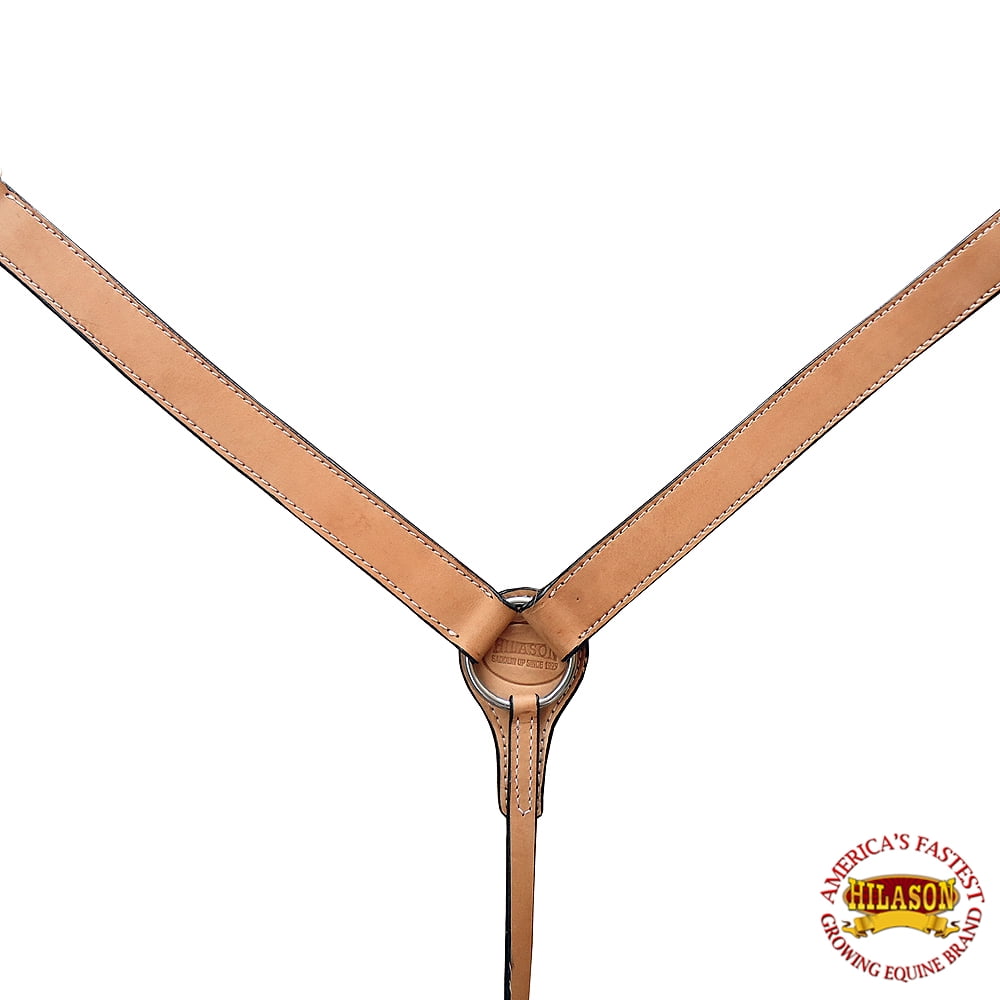 86BH Western Horse Breast Collar Tack American Leather Tan Hilason