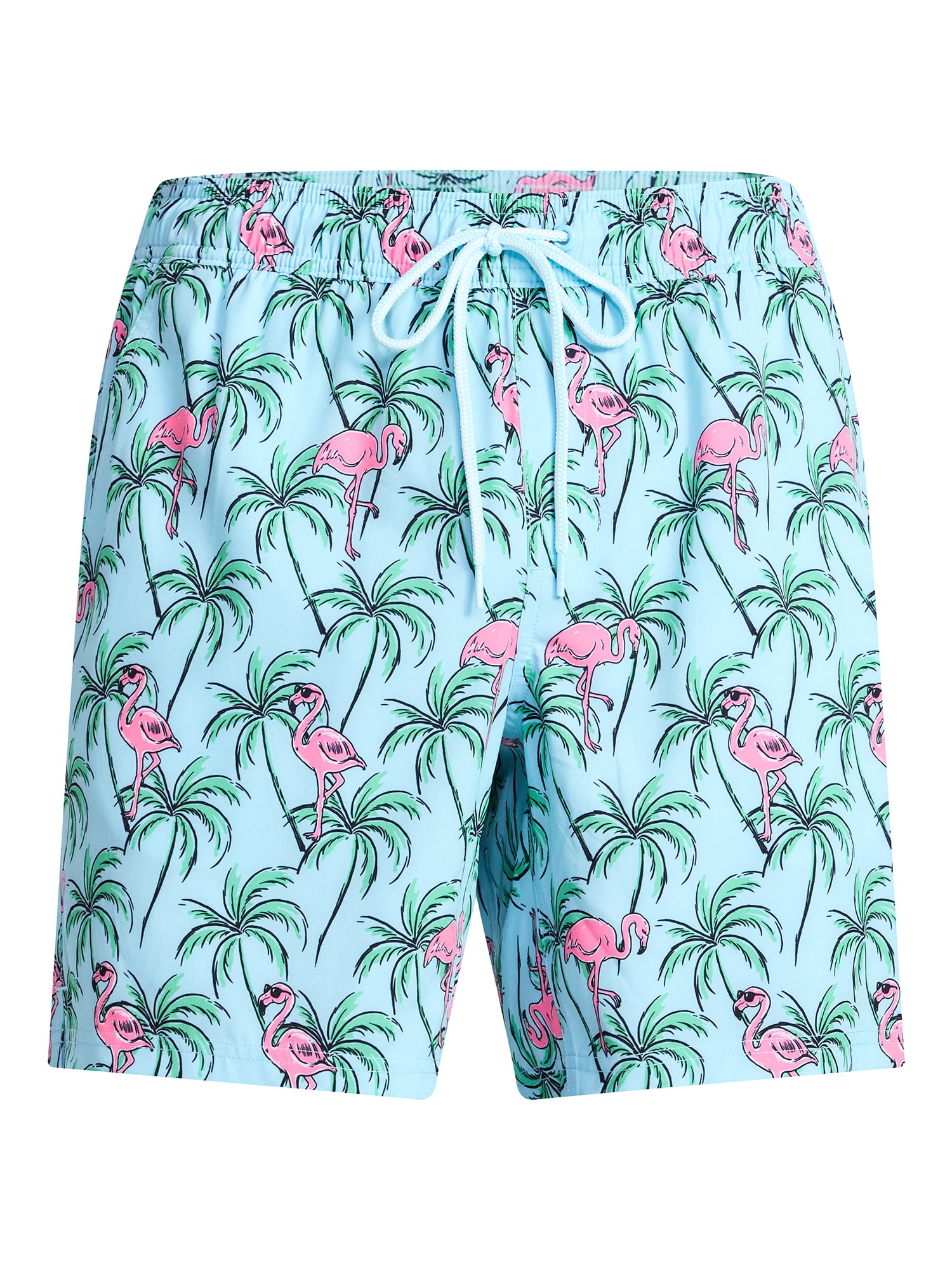 George Men's and Big Men's Performance Lined Swim Trunks, 5" Inseam, Sizes S-3XL