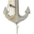 thumbnail image 3 of Hampton Nautical 7" Decoration Wooden Whitewashed Decorative Anchor with Hook, 3 of 5