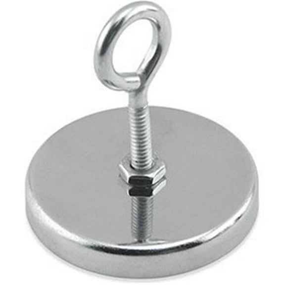 Master Magnetics B1798415 Ceramic Hang-It Magnet with Attached Eyebolt 35 lbs Pull Chrome Plating