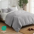 thumbnail image 4 of Bare Home Luxury Duvet Cover and Sham Set - Premium 1800 Collection - Ultra-Soft - King, Light Gray, 3-Pieces, 4 of 8