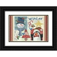 thumbnail image 1 of Phillips, Anita 14x11 Black Ornate Wood Framed with Double Matting Museum Art Print Titled - Winter Fun, 1 of 4