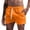 Orange-10223A, variant on Hearthz Quick Dry Shorts for Men Summer Vacation Mens Beach Shorts Drawstring Elastic Waistband Mens Casual Shorts with Pockets Pink XXXL