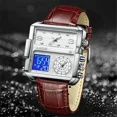 thumbnail image 3 of LIGE Sport Watch Men Military Square Big Dial Male Quartz Digital LED Wristwatch, 3 of 4