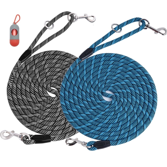 Correa para perro Lanwandeng Long Training, reflectante, 15 pies/30 pies/50 pies
