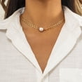 thumbnail image 5 of Hip Hop Métal Creux Collier de Perles Simple Mode Collier Bijoux, 5 of 5