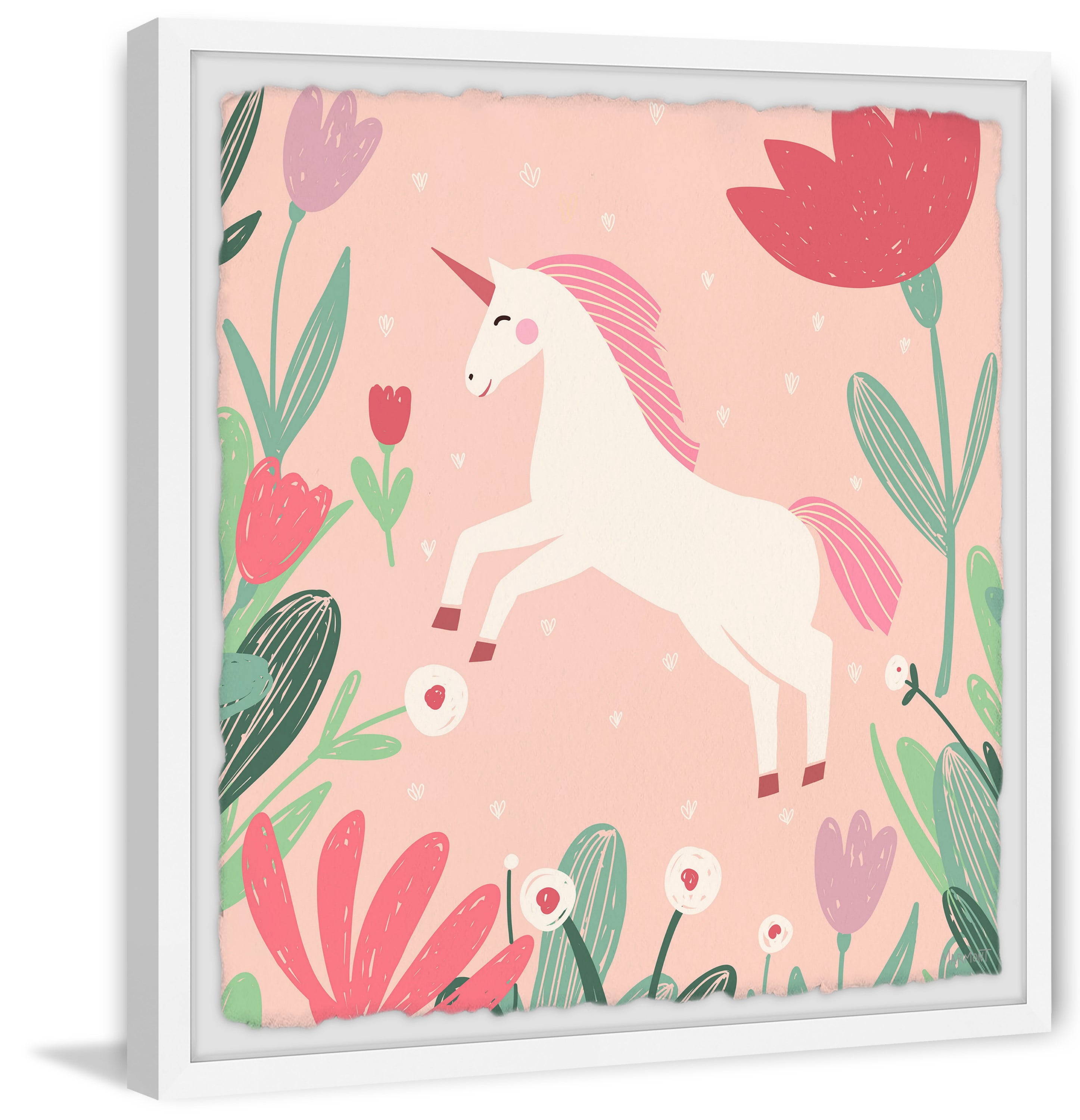Marmont Hill The Unicorn in the Garden Framed Wall Art