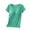 Mint Green, variant on Ecqkame Summer Tops for Women 2024 Solid Color Short Sleeve Round Neck Padded Lightweight Breathable Tops Workout Tops for Women Blue M