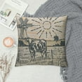 thumbnail image 2 of HENGT Throw Pillow Cover Cows Grazing In Farmland Landscape Square Sofa Pillow Case Scenery Village Vintage Art Countryside Natural Rural Rustic Cushion Covers For Home Couch Bed, 2 of 5