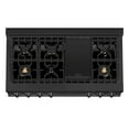 thumbnail image 3 of ZLINE 48 in. Porcelain Rangetop in Black Stainless with 7 Gas Burners (RTB-48), 3 of 5