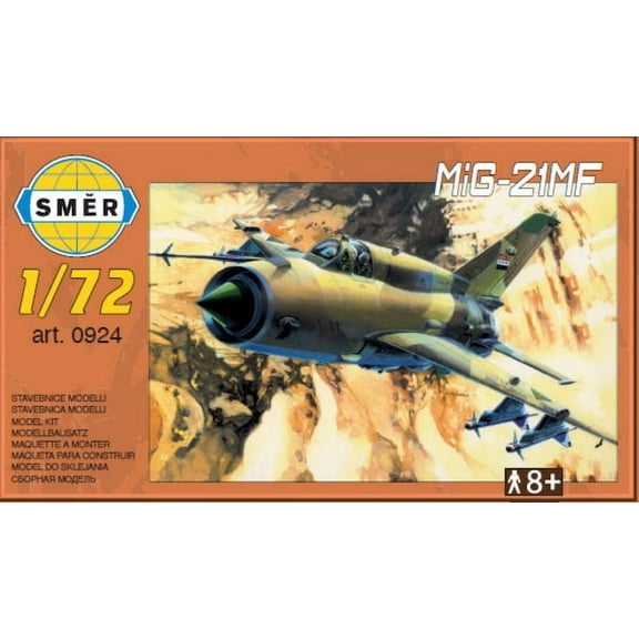 MiG-21 MF Fishbed in Luftwaffe, USSR, Iraq, Czech, Slovak (1/72 model kit)