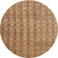 thumbnail image 1 of Ahgly Company Indoor Round Contemporary Brown Abstract Area Rugs, 3' Round, 1 of 6