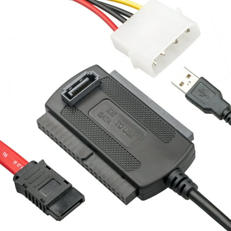 Hard Disk Drive Adapter TSV Adapter/Converter, SATA/PATA/IDE Drive to USB 2.0 Adapter Converter Cable for Hard Drive Disk HDD 2.5 / 3.5inch ()