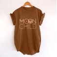 thumbnail image 2 of Honeeladyy Liquidación por menos de 5$ Moon Child Camisetas clásicas de manga corta con estampado de letras para mujer, informales, cómodas, con cuello redondo, holgadas, 2 of 8