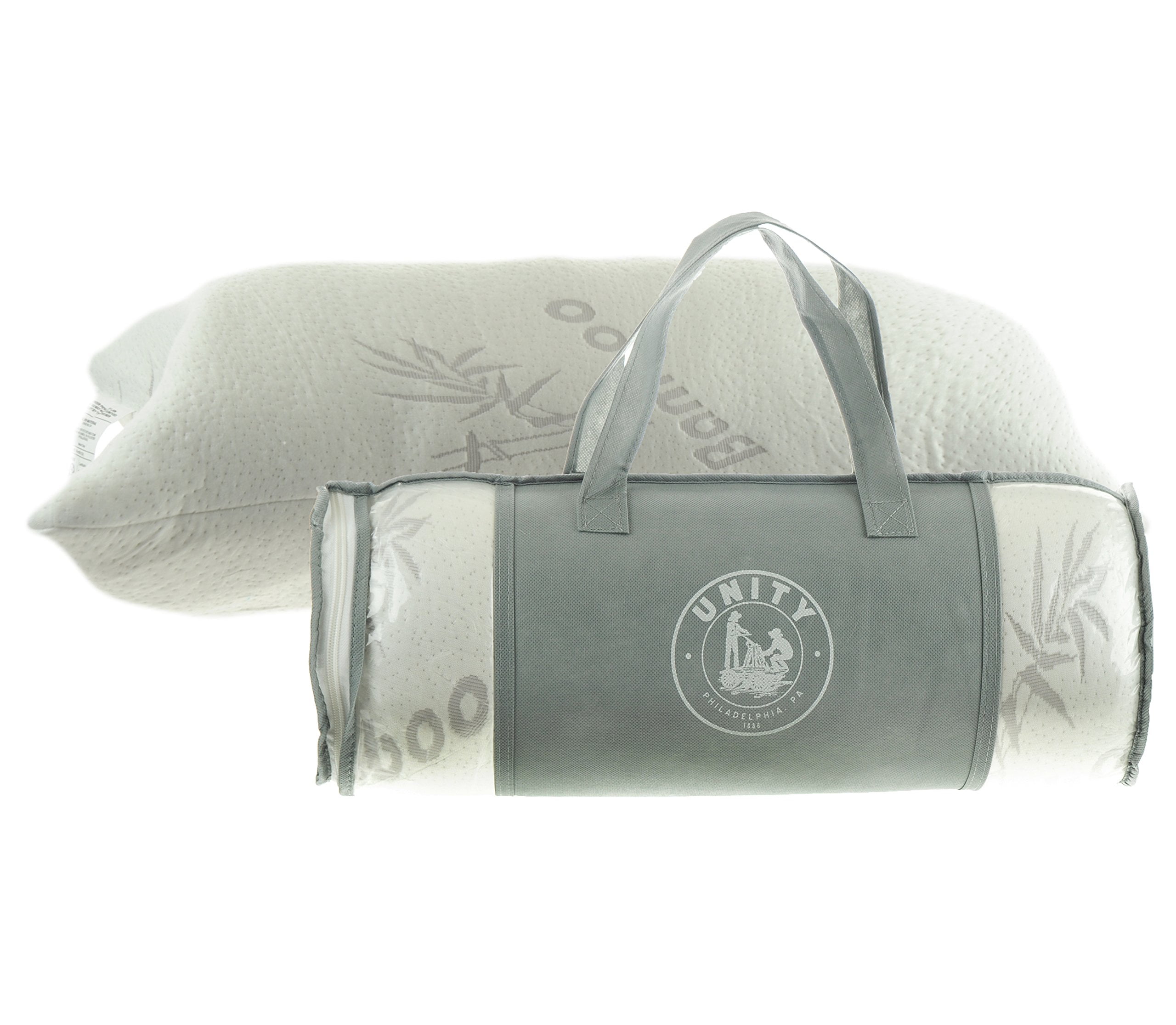 Unity Luxury Jumbo Bamboo Pillow Jumbo Queen 28 X 19 Memory