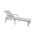 thumbnail image 4 of Christopher Knight Home Aluminum Adjustable Outdoor Chaise Lounges - Set of 2, White, 4 of 5