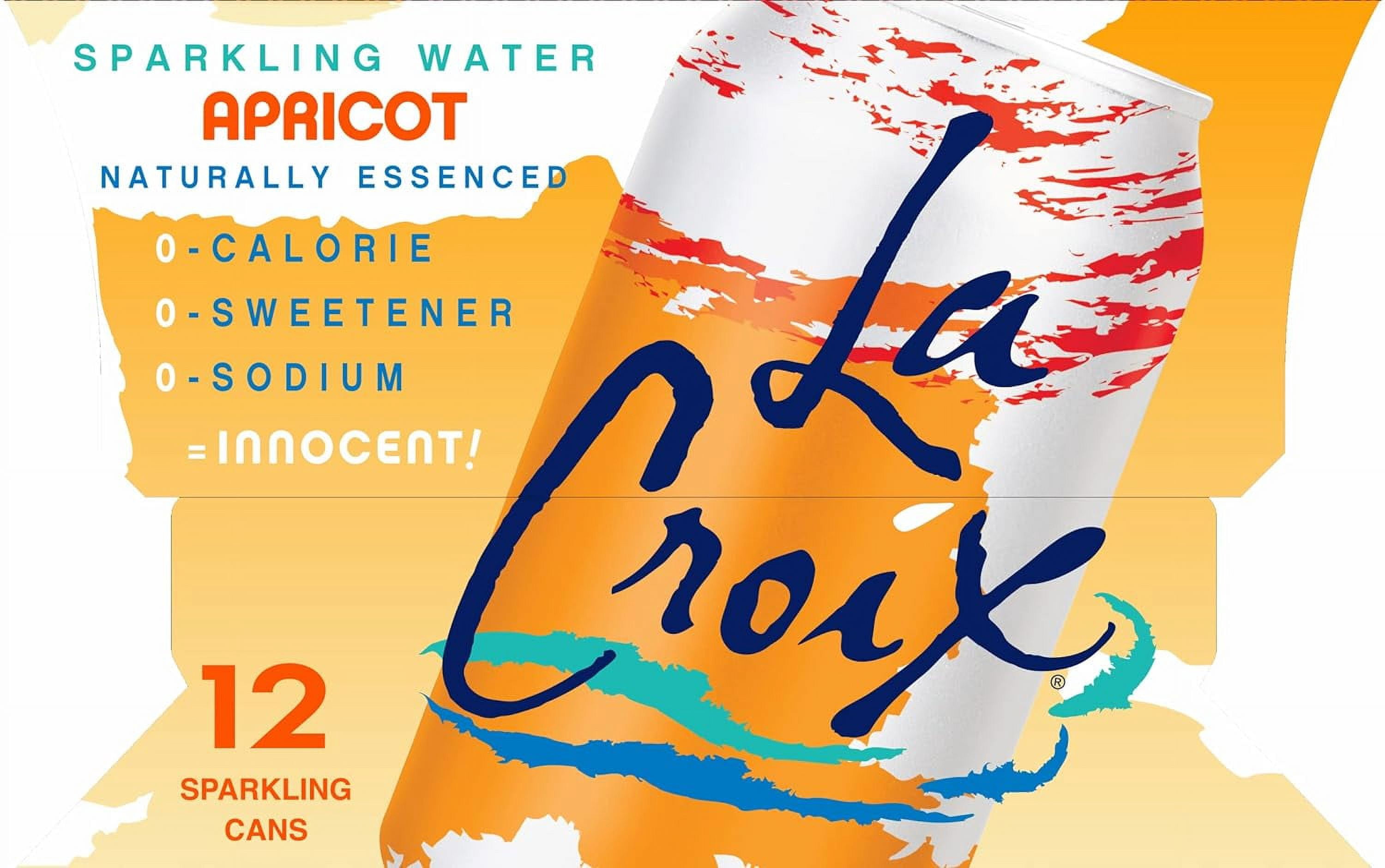 LaCroix Apricot Sparkling Water - 12pk/12 fl oz Cans, 12 / Pack (Quantity)