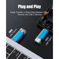 thumbnail image 2 of Memoria USB KOOTION de 32 GB USB 3.0 Tipo C OTG azul, 2 of 7