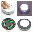 thumbnail image 2 of Lámpara de iluminación blanca con interruptor táctil alimentado por batería AAA de 3 luces LED Lamparas Tmvgtek Para estrenar, 2 of 2