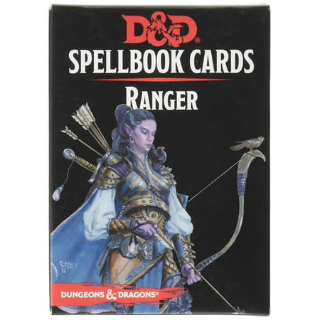 73920 D&D: Spellbook Cards: Ranger Deck, Spell name and important info is easy to find for quick reference.  By Gale Force