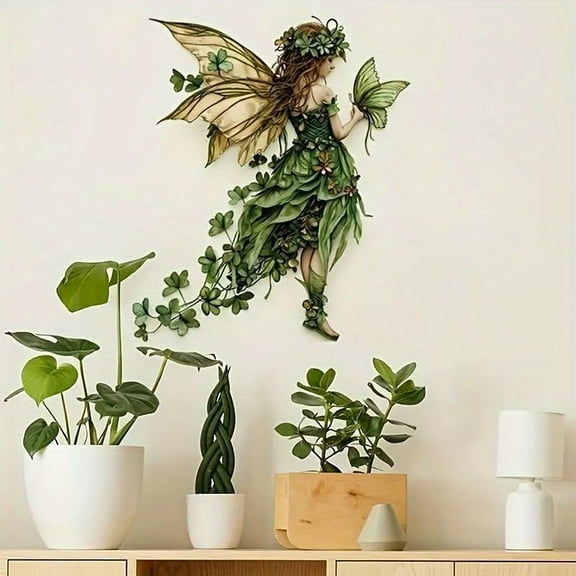 Forest Fairy Butterfly Wall Decal - Modern Vinyl Self-Adhesive Decor for Walls, Cars, Windows, Laptops, Bedroom Art, Home Decor, Disposable Use