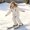 White, variant on Kids Blue Puffer Snowsuit Set - Fur Hood Jacket and Snow Pants for Winter, Toddler