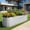Silver,8x2x2ft, variant on Uforic 6.2ft x 2ft Outdoor Raised Garden Bed Kits,6 in 1 Large Galvanized Metal Patio Planter Box with Safety Rubber & Gloves, for Vegetables Flowers,White