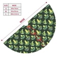 thumbnail image 3 of Sikiie Broccoli 3 30-48 inches {designName} Print Christmas Tree Skirt Snowman Xmas Tree Skirt with Edge Christmas Decorations for Holiday Party30", 3 of 7