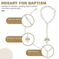 thumbnail image 5 of 30 PCS Baptism Rosary Acrylic Rosary Beads Mini Rosaries Angel for the First Communion Baptism Party Favors, 5 of 5