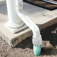 thumbnail image 3 of 3x4 Inch PVC Square Rain Gutter Downspout Adapter, Connects Gutter to Drain Pipe, Outdoor Water Proof Fit, Easy Snap On Installation Fits Standard 3"x4" Gutters, 3 of 7