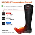thumbnail image 3 of SAVIOR HEAT Heated Socks Rechargeable Electric Battery Heating Socks for Men Women with 3 Adjustable Heating Levels for Skiing Riding Hunting, 3 of 14
