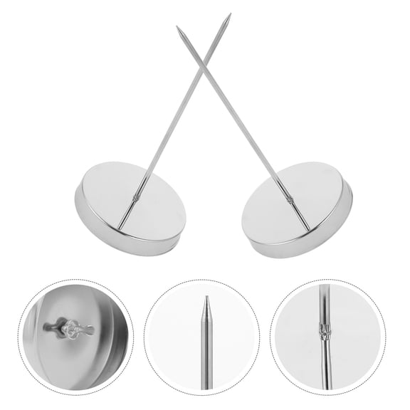 HOOWIFFY Iron Desk Bill Holder Receipt Organizer for Home Office, 2 Pieces, and Practical