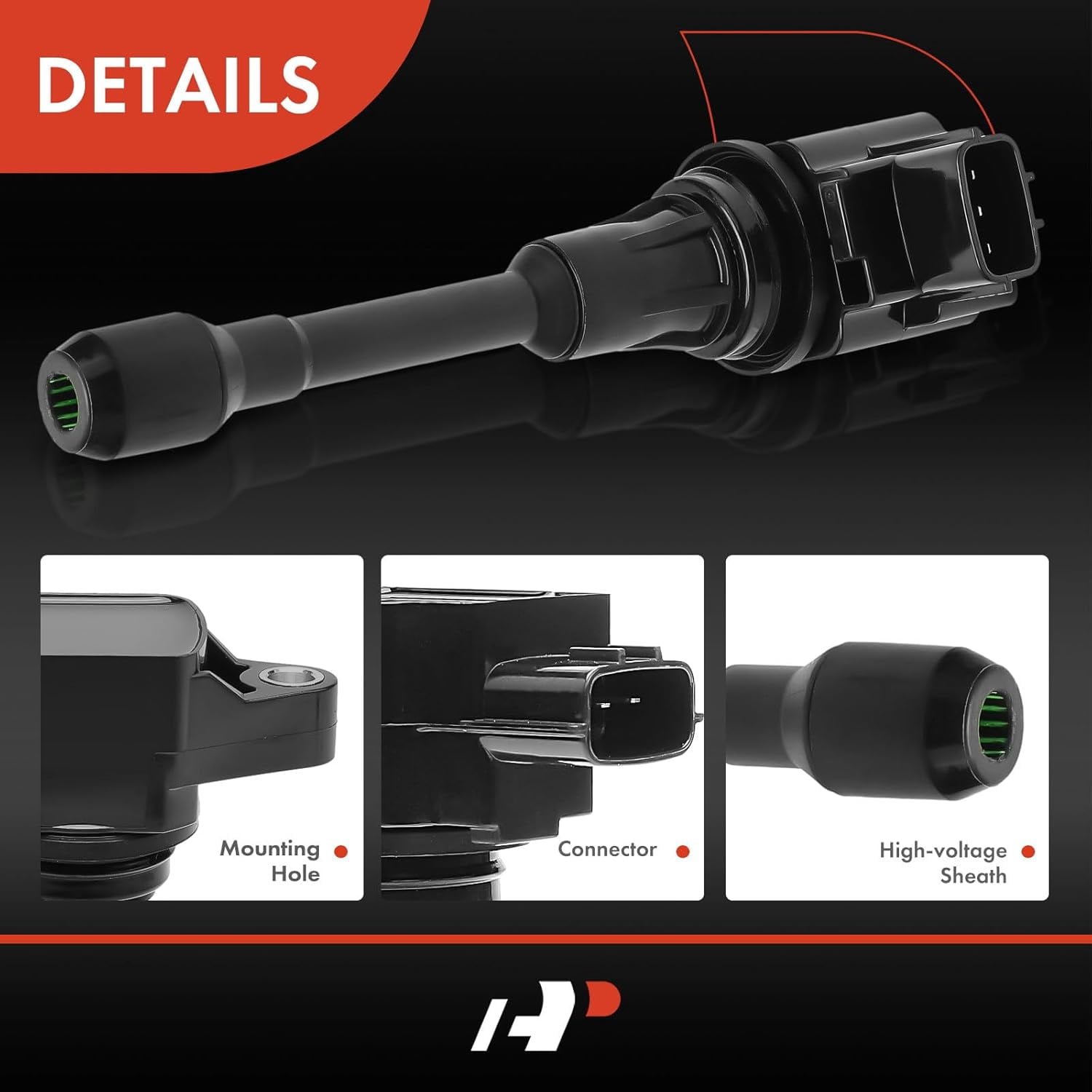 A-Premium Engine Ignition Coils Compatible with Nissan Versa 2012-2019 Versa Note 2014-2019 1.6L 1.8L Petrol 4-PC Set