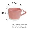 thumbnail image 2 of 10oz Coffee Mug,Heart Handles Valentines Mug Gift for Lover Girlfriend Women,Funny Valentiney Gift Novelty Coffee Mug Cup,Dishwasher Microwave Safe (Pink), 2 of 6