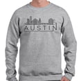 thumbnail image 2 of Skyline Austin Texas Long Sleeve Shirt Unisex X-Large Grey, 2 of 5