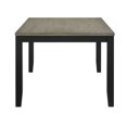 thumbnail image 5 of Contemporary 5pc Dining Set - Black &amp; Gray Wood Table &amp; Chairs, Seats 4, Rectangular Table, Wood Frame, Upholstered Seats, for Dining Room. Modern Design., 5 of 7