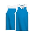 thumbnail image 3 of Odeerbi Niños Niñas Rápido Seco Uniforme de Baloncesto Conjunto V-Cuello Malla Tank Tops Pantalones Cortos Ropa Deportiva Atlética Para 3-15 Años, 3 of 5
