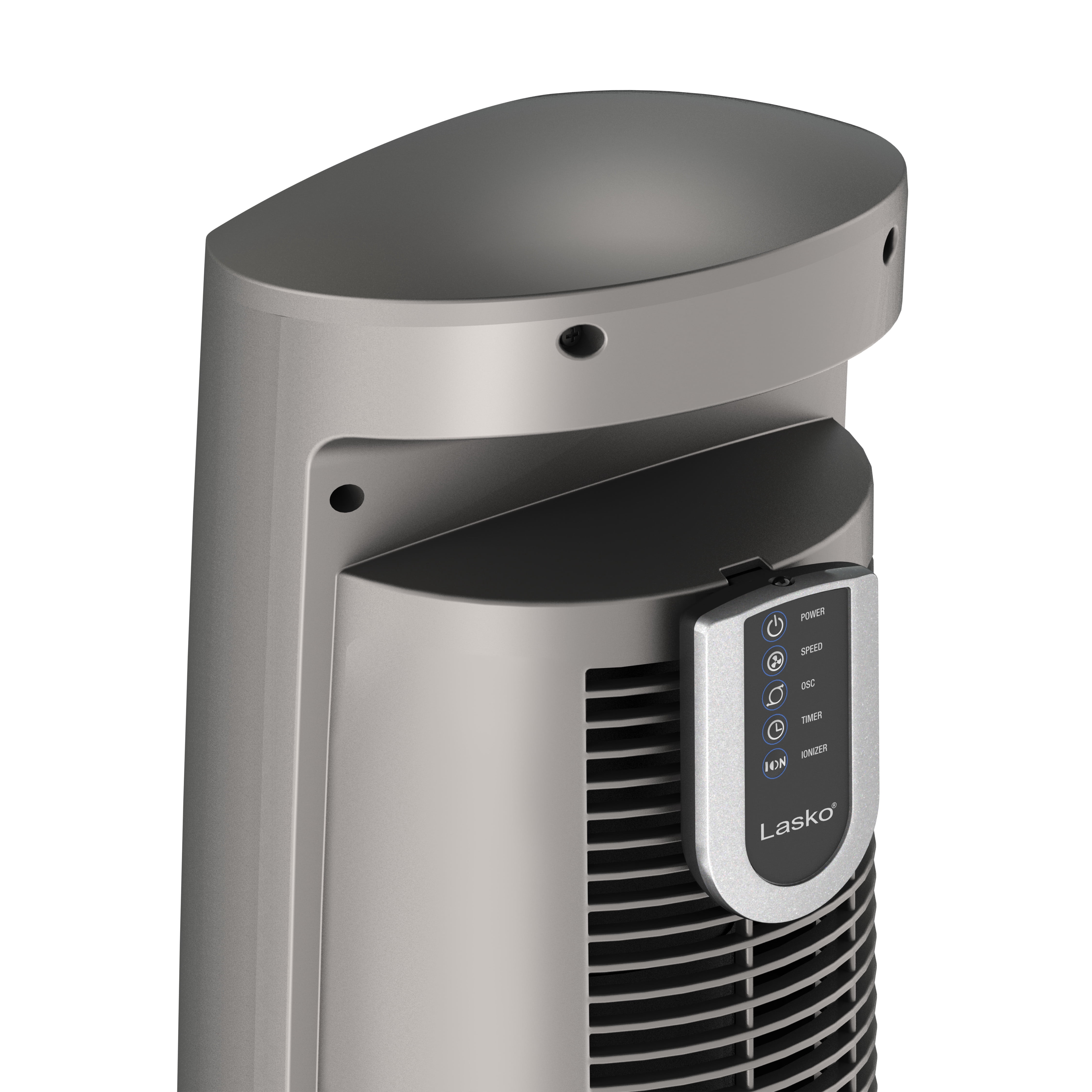 Lasko 42 Wind Curve Tower Fan with Ionizer and Remote, 2554,  Gray/Woodgrain, 13L, New - Walmart.com