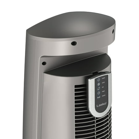 Lasko Wind Curve 42" 3-Speed Oscillating Ionizer Remote Controlled Tower, Gray/Brown, 2554