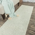 thumbnail image 3 of Alora Decor London 2'6" x 10' Solid Green/Gray/Rust/Blue Hand-Tufted Area Rug, 3 of 3