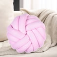 thumbnail image 3 of YAOMOBB Handmade Throw Pillows Breathable Knot Pillow Ball Round Handmade Throw Pillows with Braided Design, 3 of 7