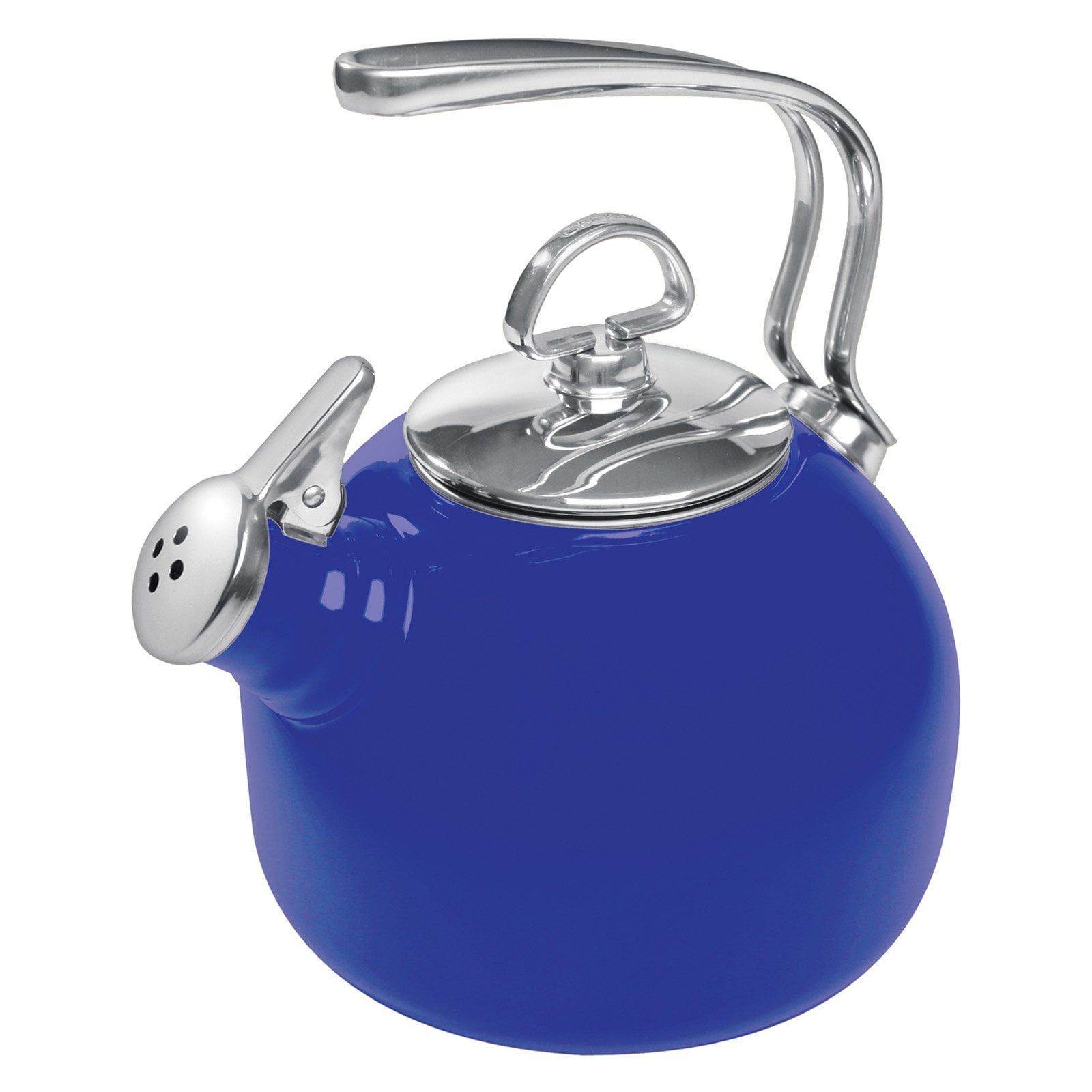 Chantal EnamelonSteel Classic 1.8qt. Whistling Teakettle Onyx