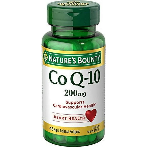 "3 Pack - Nature's Bounty Co Q-10 200 mg, 45 Softgels Each"